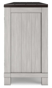Darborn - XL TV Stand W/Fireplace Option - Gray / Brown