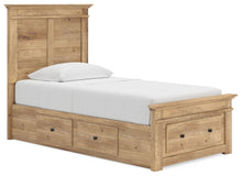 Makidern - Panel Storage Bed With 2 Under Bed Storage Units