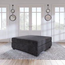 Lavernett - Oversized Accent Ottoman - Charcoal