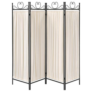 Dove - 4 - Panel Room Divider Folding Shoji Screen - Beige