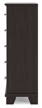 Covetown - Dark Brown - Five Drawer Chest