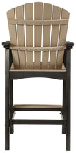 Fairen Trail - Black / Driftwood - Tall Barstool (Set of 2)