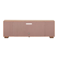 Fireplace TV Consoles - 214 84'' Console With Fire FTS Multiplees - Light Brown