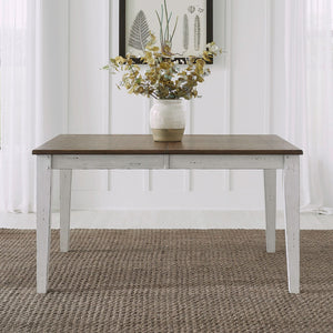 Al Fresco - Rectangular Leg Table - Graphite / Whitestone