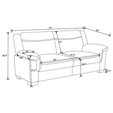 Arabella - Upholstered Padded Arm Sofa - Gray