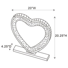 Euston - Heart Shaped Vanity Mirror - Silver