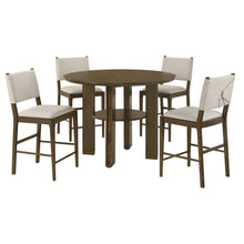 Ottowa - 5 Piece Round Counter Height Dining Room Set - Brown