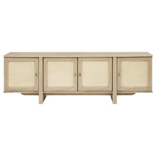 Kailani - 79" 4-door Cane TV Stand Media Console - Beige Oak