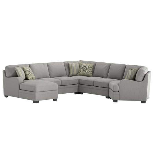 Analiese - 5 Piece Sectional - Gray