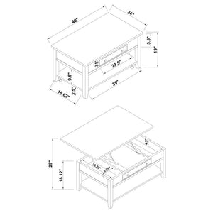 Bradford - 1-Drawer Wood Table