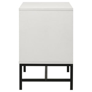 Sonora - 2-Drawer Nightstand Bedside Table - White