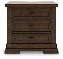 Taffenbrook - Medium Brown - Three Drawer Night Stand