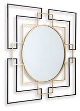 Oceanal - Black / Gold Finish - Accent Mirror