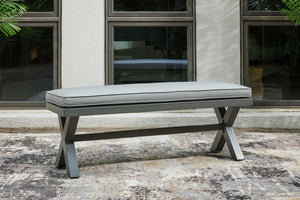 Elite Park - Gray - Bench With Cushion