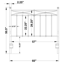 Lane - Metal Queen Or Full Open Frame Headboard - Rustic Bronze