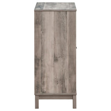 Cheyenne - 2 Door Home Bar Wine Cabinet - Weathered Acacia
