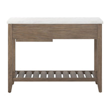 Edison - Server With Faux Marble Top - Brownstone