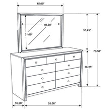 Serenity - Rectangular 9-drawer Dresser With Mirror