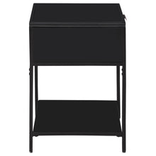 Amherst - 1-Drawer Radio Weave Rattan Metal Side Table