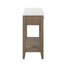 Edison - Server With Faux Marble Top - Brownstone