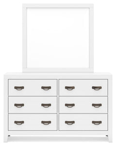 Binterglen - White - Dresser And Mirror