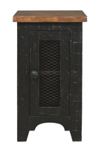 Valebeck - Black / Brown - Chair Side End Table