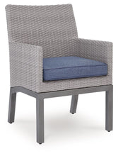Half Moon Beach - Arm Chair With Cushion (Set of 2) - Blue / Gray