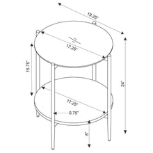 Jonelle - Round Glass Top Table