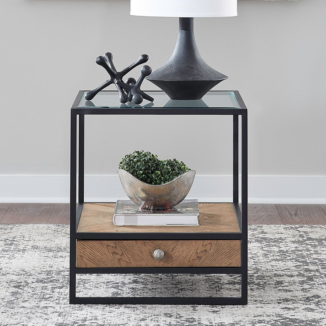 Bedford - Drawer End Table - Brown