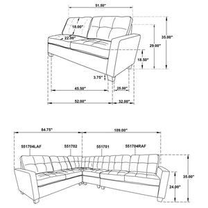 Georgina - Upholstered Modular Sectional Sofa