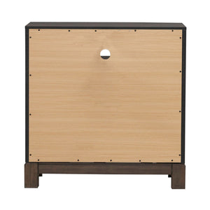 Modern Edge - Bedside Chest With Charging Station - Brown
