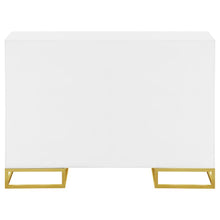 Elsa - 2 Door Wood Storage Accent Cabinet - White And Gold