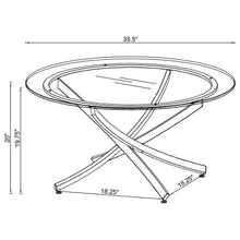 Brooke - Round Glass Top Coffee Table Set