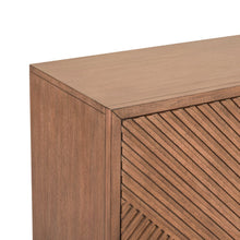 Fireplace TV Consoles - 214 84'' Console With Fire FTS Multiplees - Light Brown