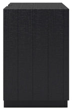 Londer - Black - Two Drawer Night Stand