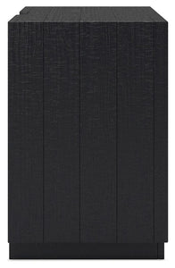 Londer - Black - Two Drawer Night Stand