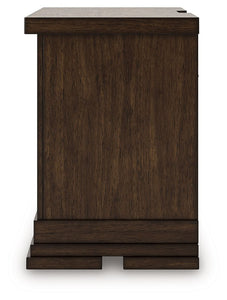Taffenbrook - Medium Brown - Three Drawer Night Stand