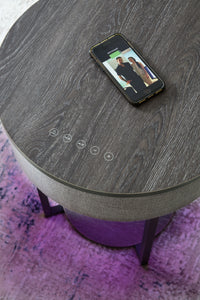 Sethlen - Accent Table - Gray / Black