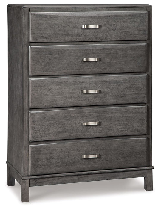 Caitbrook - Five Drawer Chest - Gray
