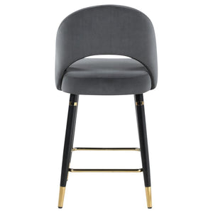 Lindsey - Velvet Upholstered Counter Chair (Set of 2)