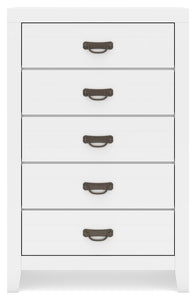 Binterglen - White - Five Drawer Chest
