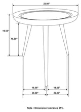 Zoe - Round Mango Wood Side End Table - Natural