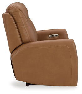 Tryanny - Power Reclining Loveseat/ Adj Headrest - Butterscotch