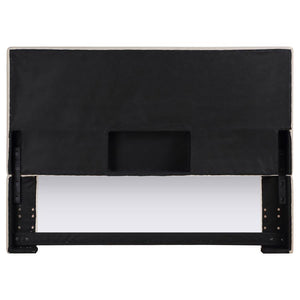 Kosmo - Upholstered Queen Or Full Panel Headboard - Sand