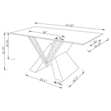 Taffeta - Glass Top Mirrored Acrylic Table