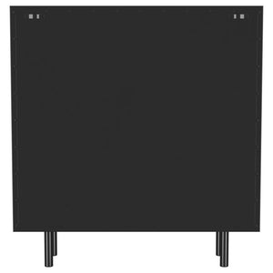 Dalia - 2 Door Accent Storage Cabinet With Shelving - Black