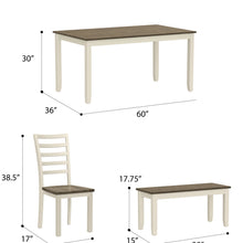 Wichita - 6 Piece Dining Set - Dark Brown