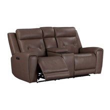 Beckham - Loveseat With Console P2 & ZG - Brown