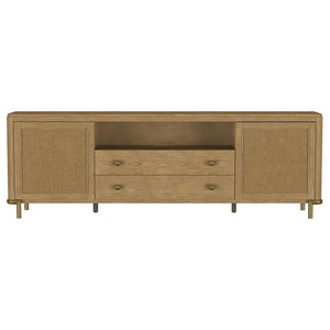 Arini - Rattan Cane 2-Door TV Stand Media Console