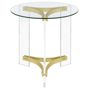 Janessa - Acrylic Coffee And End Table Set